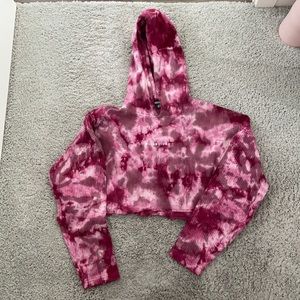 Missguided Tie Dye Cropped Sweater